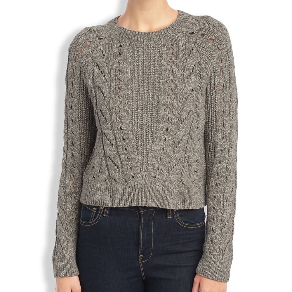 Lucky brand tomorrow mix knit cable knit sweater